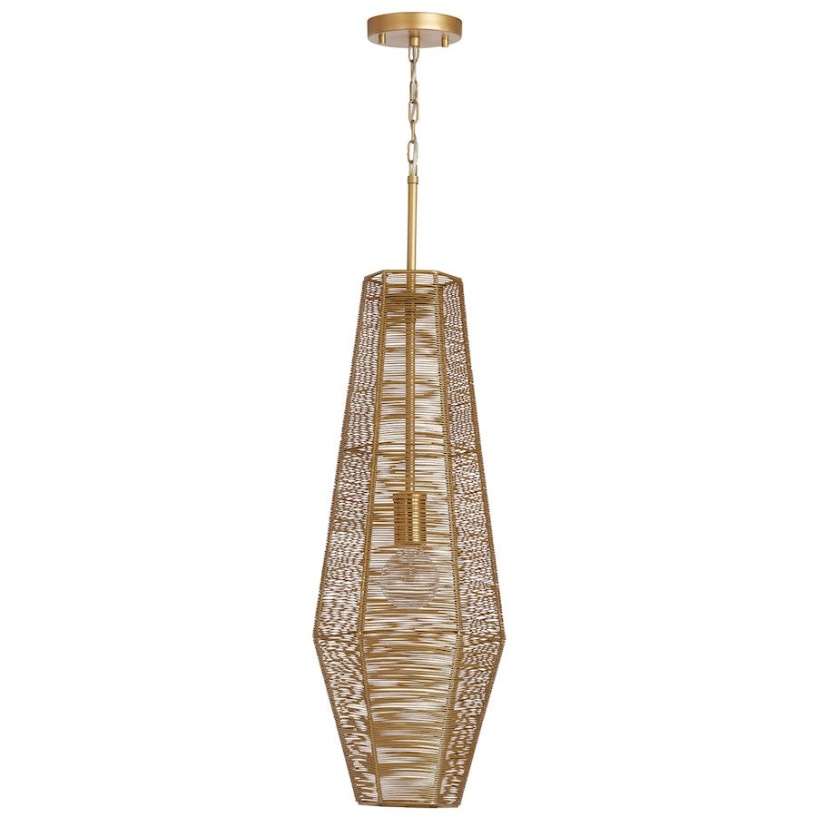 Austin Allen & Co. Sonja 1-Light 79" Pendant, Honey Gold - 9D355A