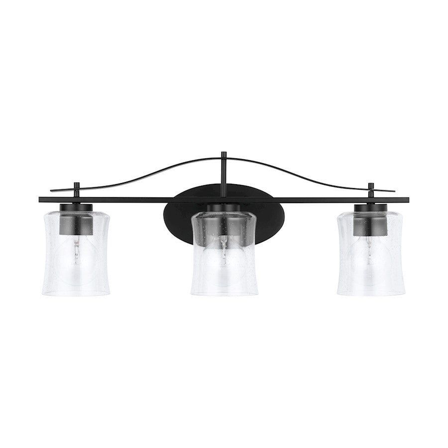 Austin Allen & Co. Calipso 3-Light Vanity, Matte Black - 9F364A