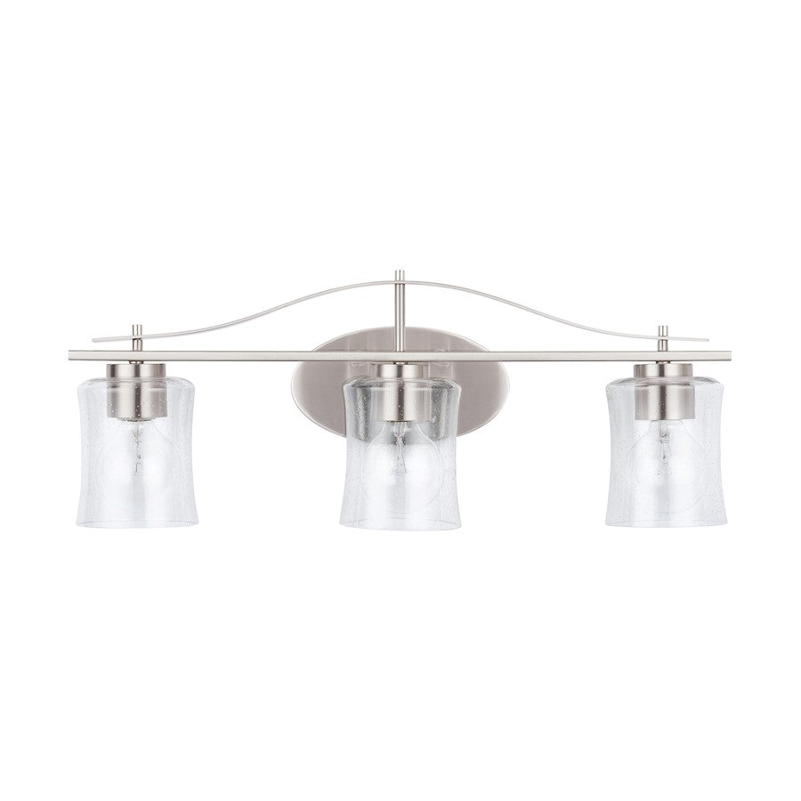 Austin Allen & Co. Calipso 3-Light Vanity, Brushed Nickel - 9F366A