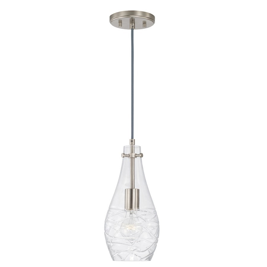 Austin Allen & Co. 1-Light Pendant, Brushed Nickel - AA1006BN