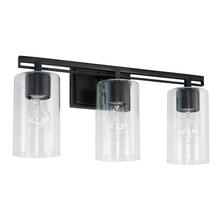 Austin Allen & Co. 3-Light 18" Vanity, Matte Black - AA1008MB