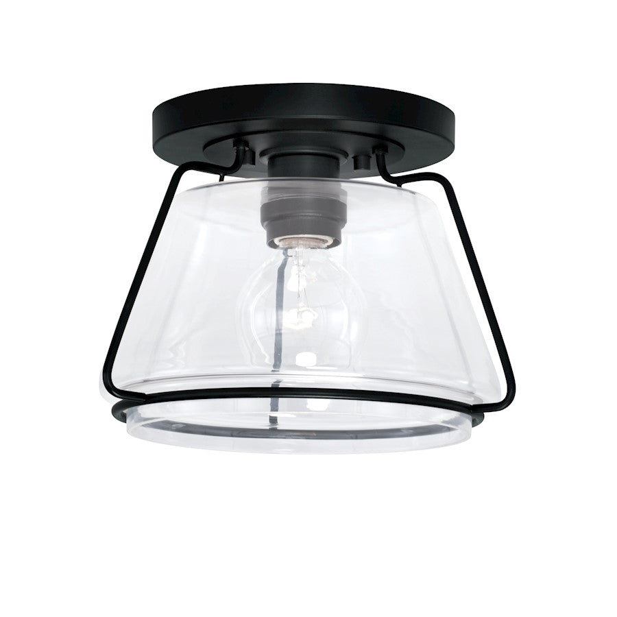 Austin Allen & Co. 1-Light Flush Mount, Matte Black - AA1010MB