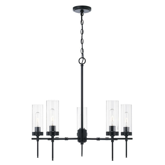 Austin Allen & Co. 5-Light Chandelier, Matte Black - AA1017MB