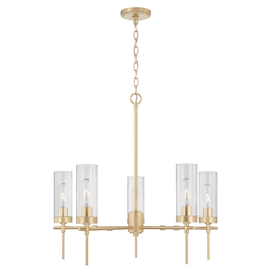 Austin Allen & Co. 5-Light Chandelier, Soft Gold - AA1017SF