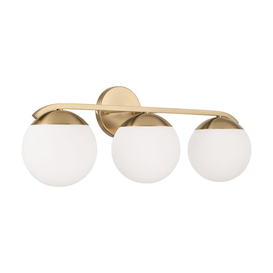 Austin Allen & Co Oliver 3 Light Vanity, Brass/Soft White - AA1033MA