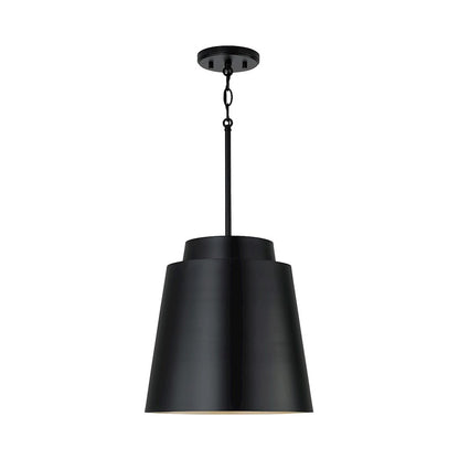 Austin Allen & Co Pratt 1 Light Pendant, Black/Soft Gold Interior - AA1034MB