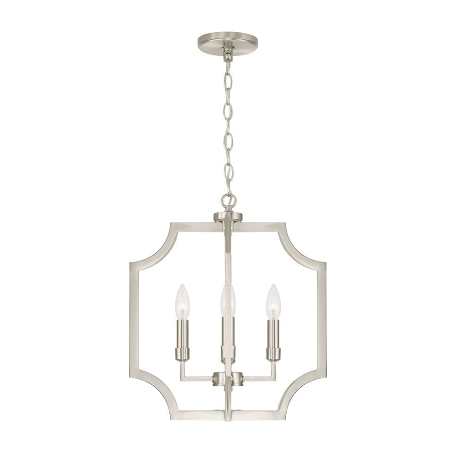 Austin Allen & Co Courtney 4 Light Foyer Pendant, Brushed Nickel - AA1037BN