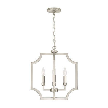 Austin Allen & Co Courtney 4 Light Foyer Pendant, Brushed Nickel - AA1037BN