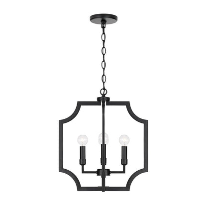 Austin Allen & Co Courtney 4 Light Foyer Pendant, Black - AA1037MB