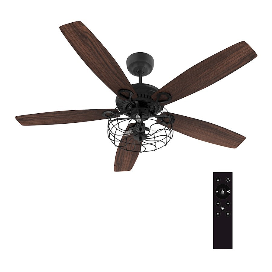 Carro Huntley 52" Ceiling Fan, Black/Walnut - VC525D-L27-B5-1