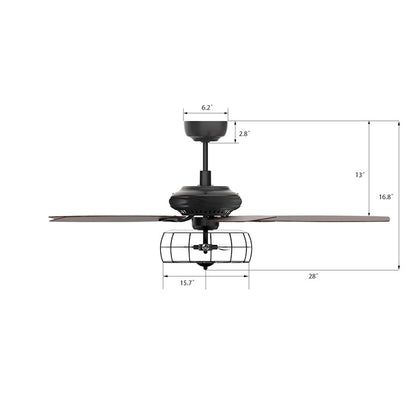 Carro Huntley Ceiling Fan, Black