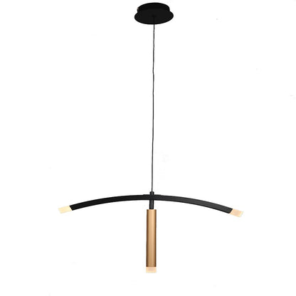 LED Pendant, Brushed Gold