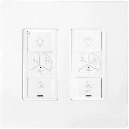 Carro Pionnier Smart Switch, Light On/Off, White, 2-Gang - VPN-04F01A-WH02