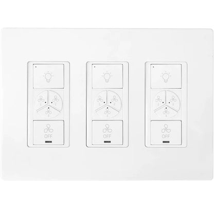 Carro Pionnier Smart Switch, Light On/Off, White, 3-Gang - VPN-04F01A-WH03