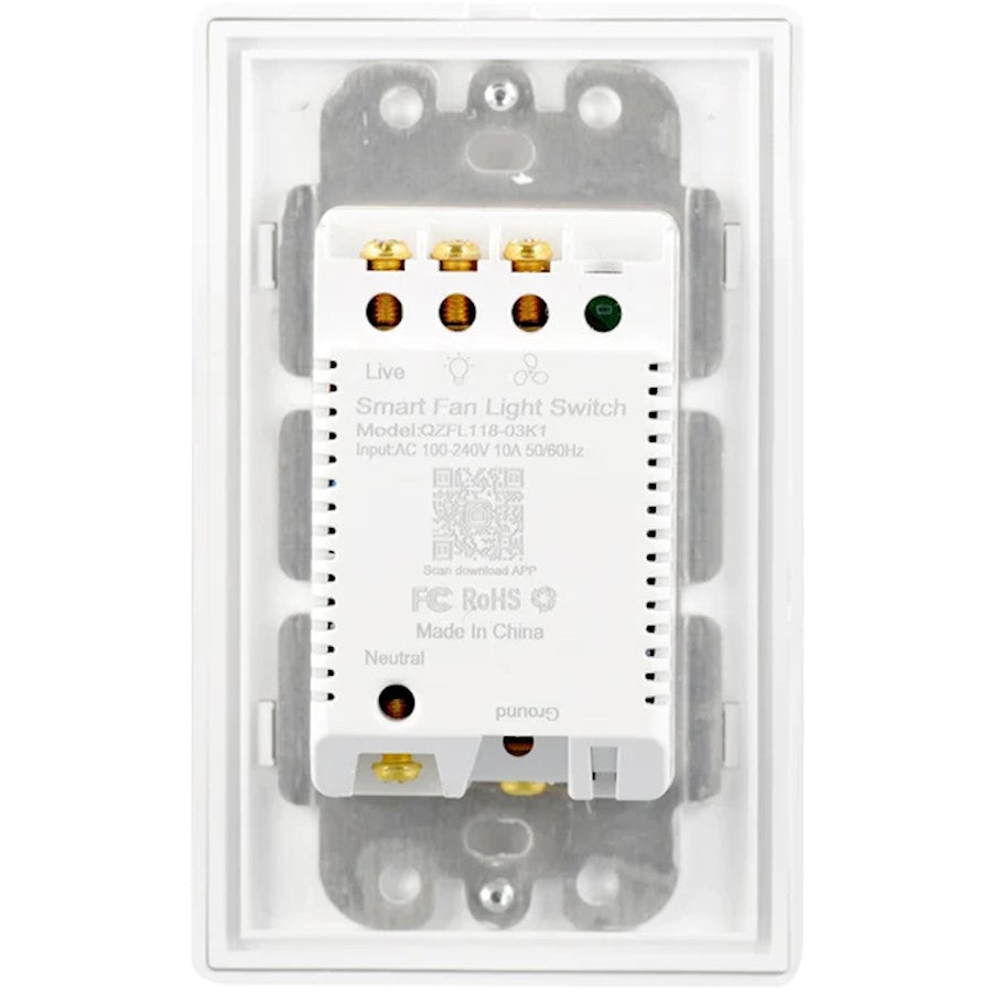 Carro Pionnier Smart Switch, Light On/Off, White