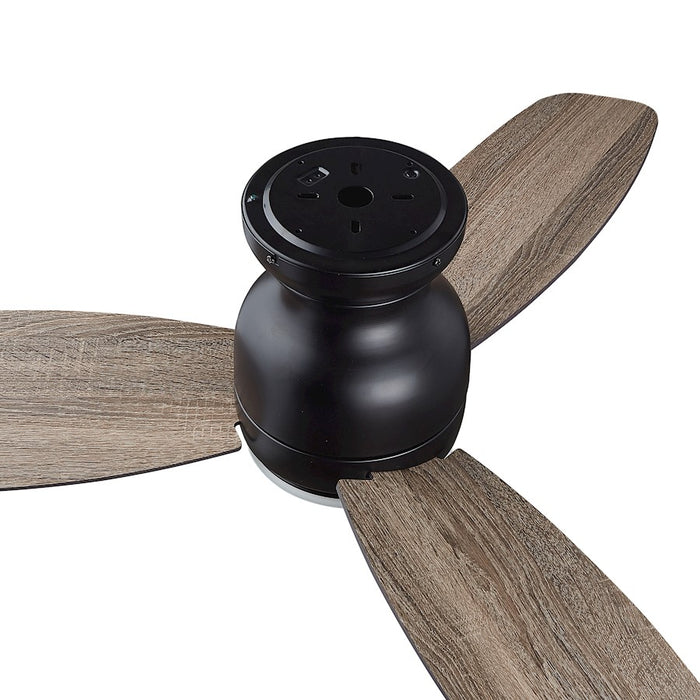 Carro Trento Ceiling Fan/Remote/Light Kit, Black/Walnut