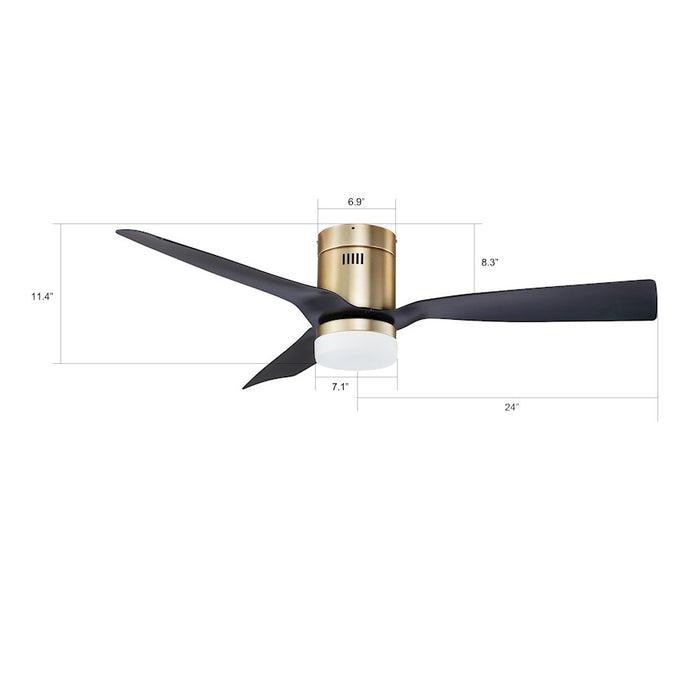 Carro Spezia Smart Ceiling Fan/Remote/Light Kit
