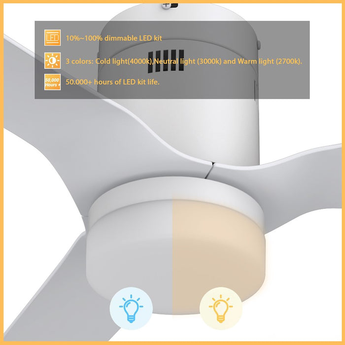 Carro Spezia Smart Ceiling Fan/Remote/Light Kit
