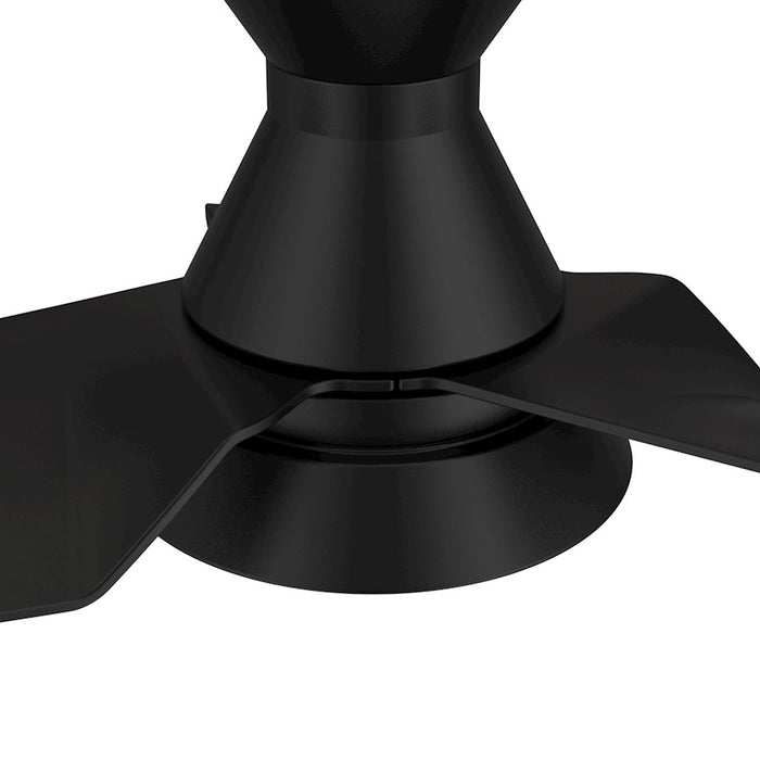 Carro Kreis 52" Ceiling Flush Fan/Remote/Light Kit, Black