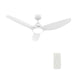 Carro Cranston 52" Ceiling Fan/Remote/Light Kit, White/White - VS523K-L12-W1-1