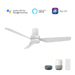 Carro Madrid 52" Ceiling Fan/Remote/Light Kit, White/White - VS523N1-L11-W1-1-FM