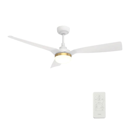 Carro Spezia 52" Ceiling Fan/Remote/Light Kit, White/White - VS523P2-L22-W1-1