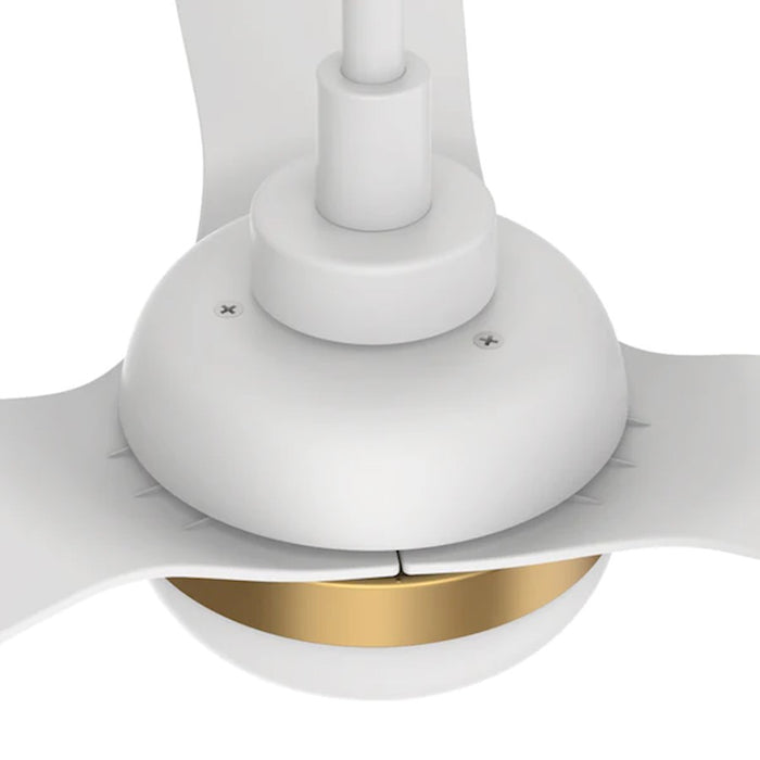 Carro Spezia 52" Ceiling Fan/Remote/Light Kit, White/White