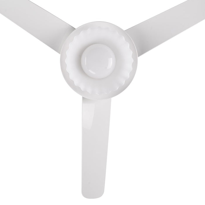 Carro Daffodil Smart Ceiling Fan/Remote/Light Kit, White/White