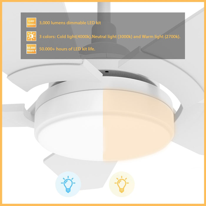 Carro Woodrow 52" Smart Ceiling Fan/Remote/Light Kit