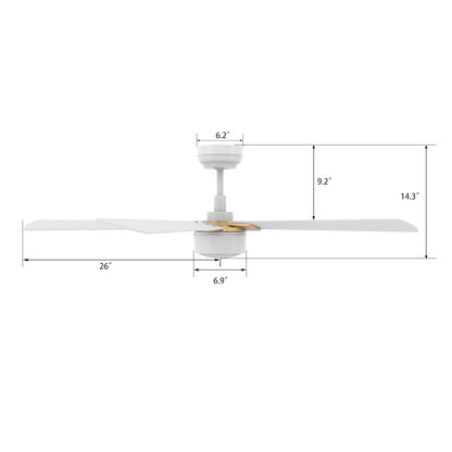 Carro Stockton 52" Ceiling Fan/Remote/Light Kit