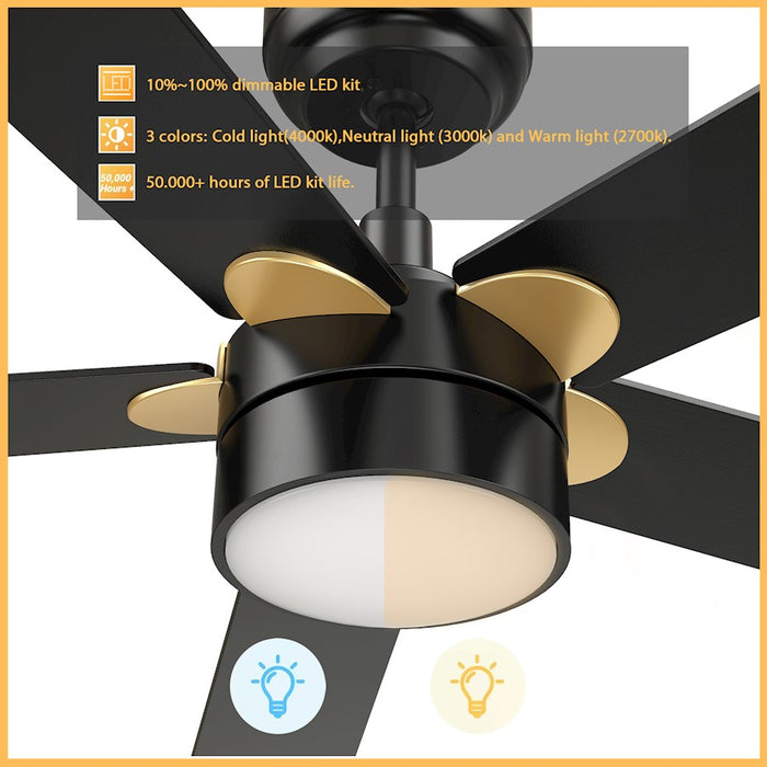 Carro Tarrasa 52" Ceiling Fan/Remote/Light Kit