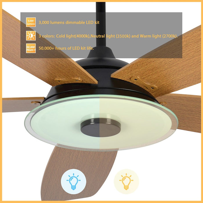 Carro Journey Smart Ceiling Fan/Remote/Light Kit