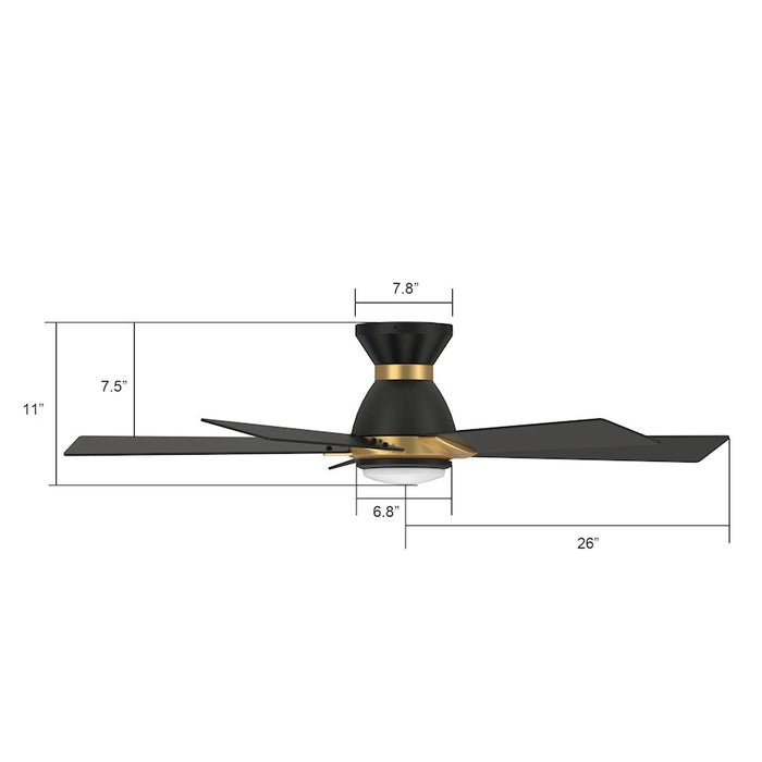 Carro Ascender 52" Ceiling Fan/Remote/Light Kit