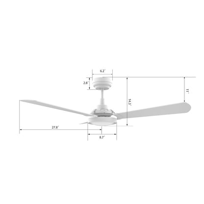 Carro Brisa 56" Ceiling Fan/Remote/Light Kit