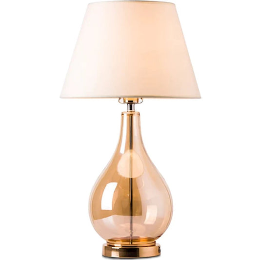 Carro Mawar 1 Light 25" Table Lamp/Single, Gold/Beige - VT-G25011A2