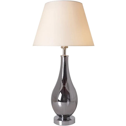 Carro Lola 1 Light 28" Table Lamp/Single, Chrome Grey/Beige - VT-G28011A4