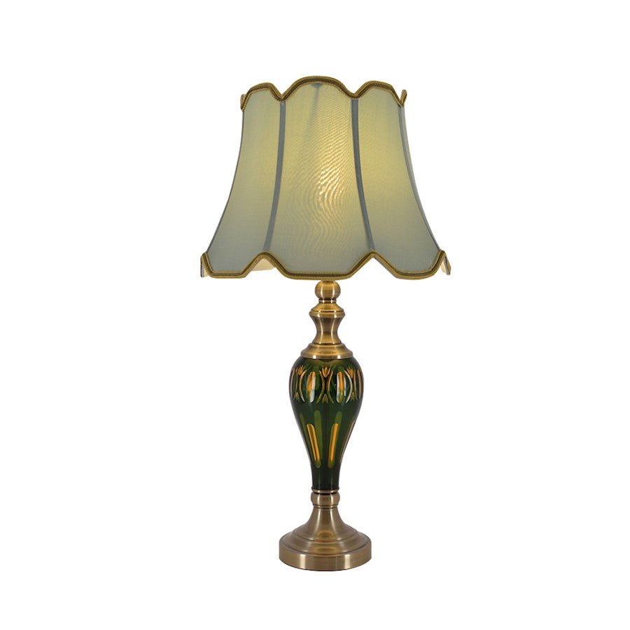 Carro Piatunnia 1 Light 28" Table Lamp/Single, Green/Green - VT-G28081A1