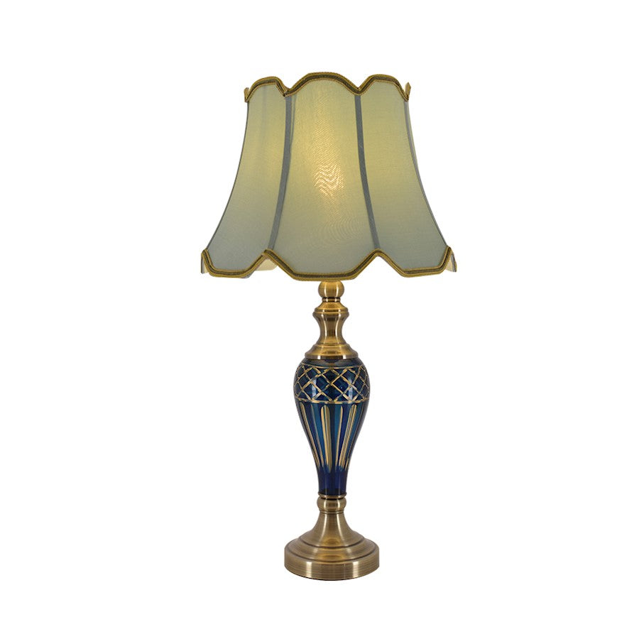 Carro Piatunnia 1 Light 28" Table Lamp/Single, Blue/Green - VT-G28081A2