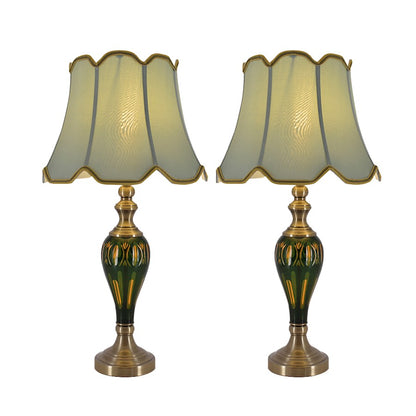 Carro Piatunnia 1 Light 28" Table Lamp, Set of 2, Green/Green - VT-G28082A1