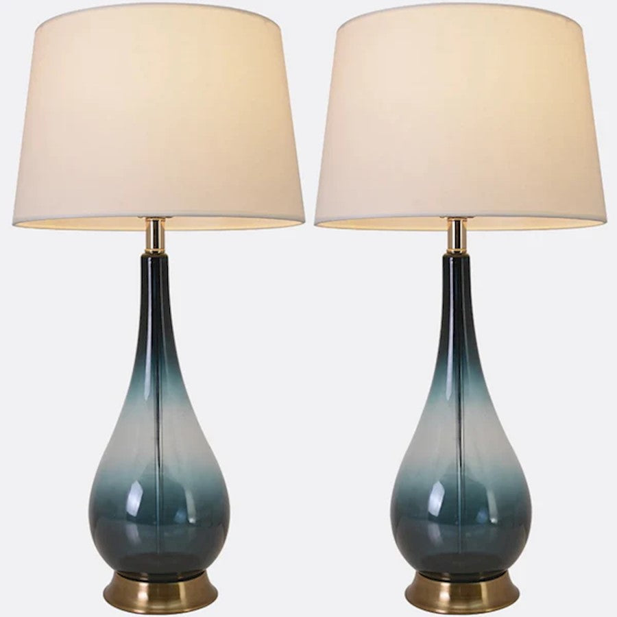 Carro Lola Big 1 Light 30" Table Lamp, Set of 2, Green/White - VT-G30012A4