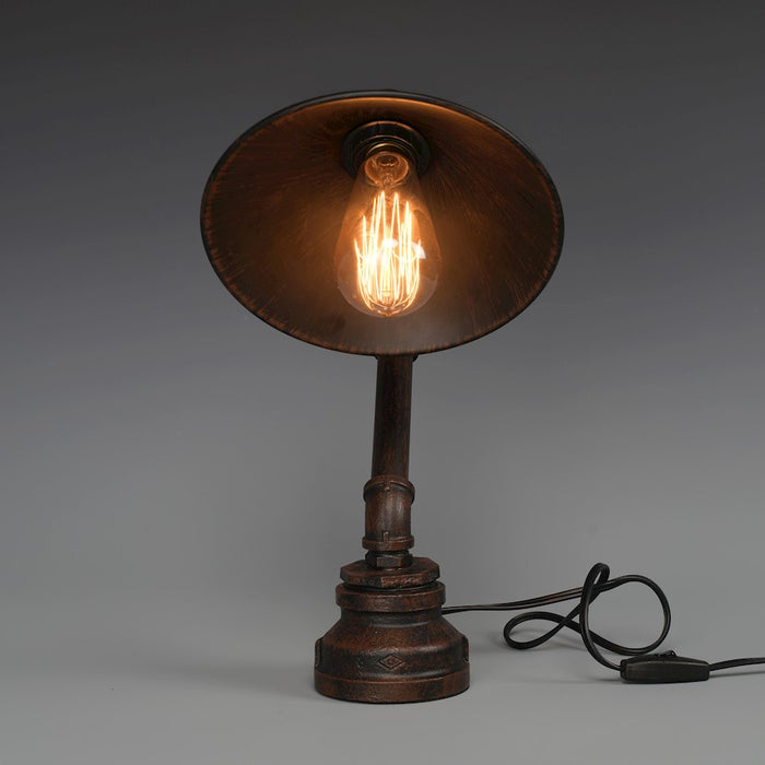 Carro Lyumina 1 Light 15" Table Lamp, Copper/Copper