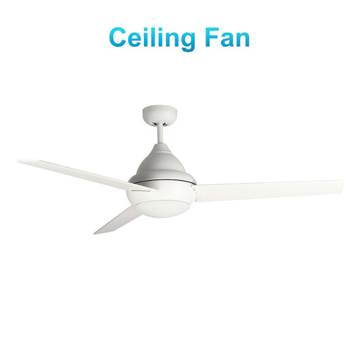 Carro Kendrick 52" Ceiling Fan/Remote/Light Kit, White - VWGA-523Q-L12-W1-1