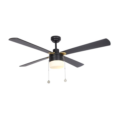 Carro Amalfi 52" Ceiling Fan/Pull Chain, Black/Black - VWGA-524H2-L11-B2-1G