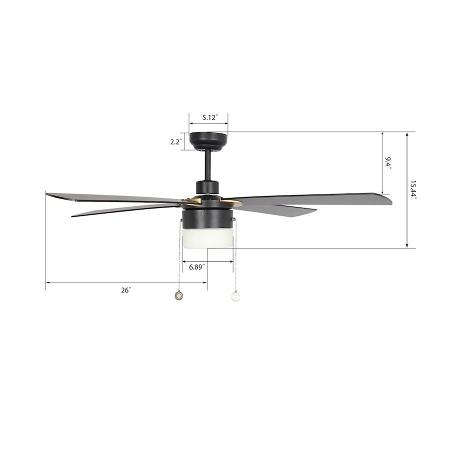 Carro Amalfi 52" Ceiling Fan/Pull Chain