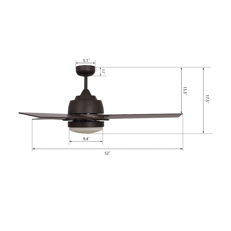 Carro Aeryn 52" Ceiling Fan/Wall Control