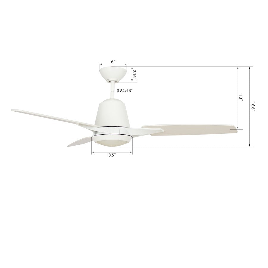 Carro Eunoia 52" Ceiling Fan/Wall Control