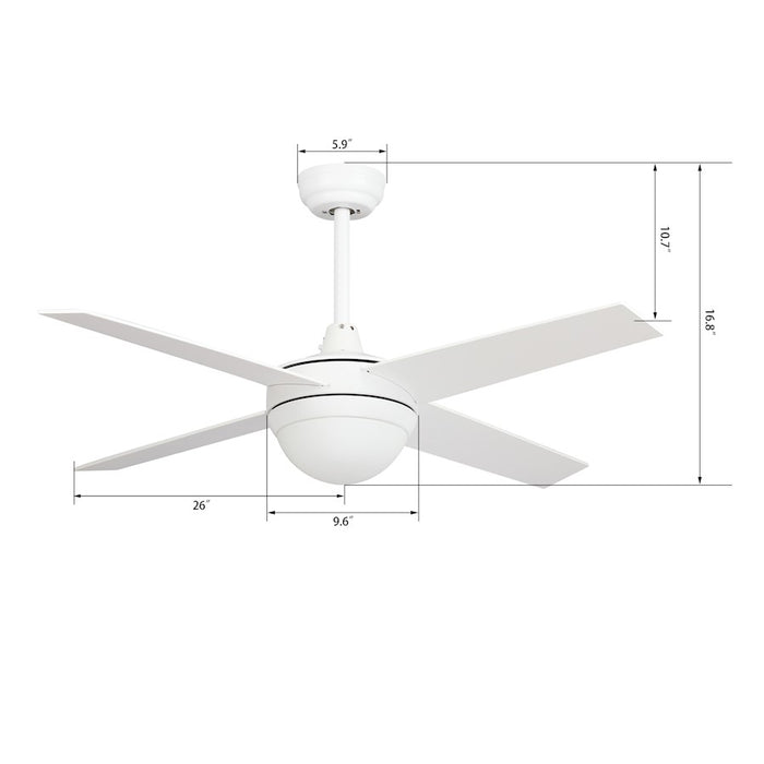 Carro Neva Smart Ceiling Fan/LED Light Kit