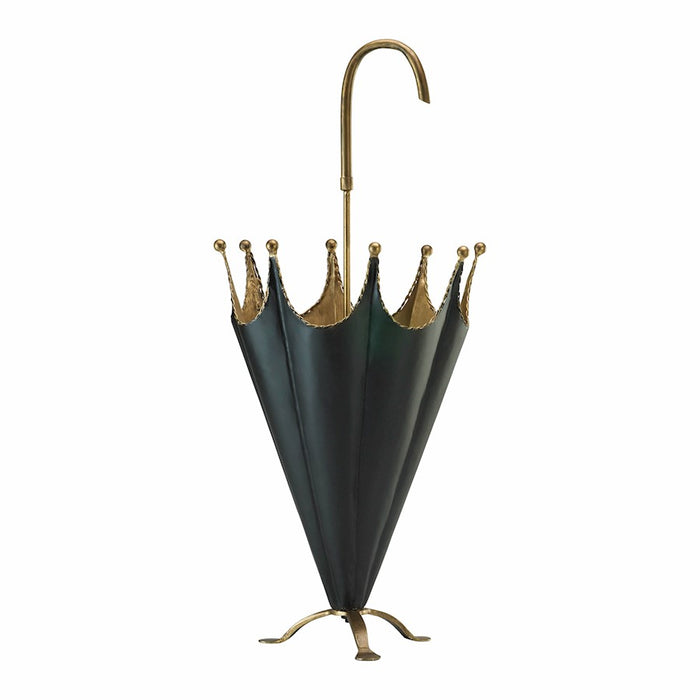 Cyan Design Umbrella Holder, Gold and Black
