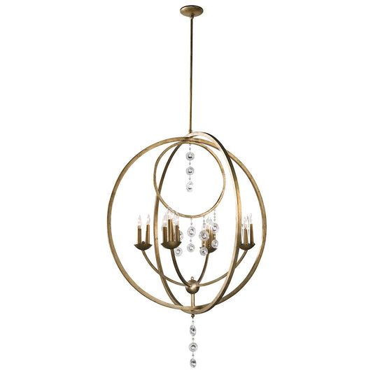 Emilia Chandelier, Silver Leaf