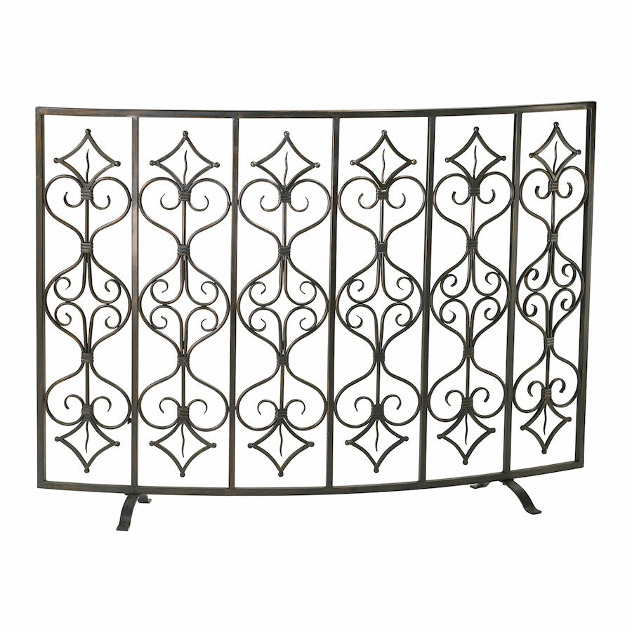 Cyan Design Casablanca Fire Screen, Canyon Bronze